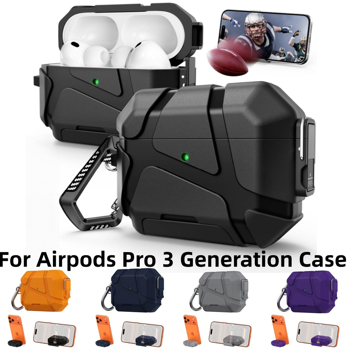 Anker Speaker Soundcore Boom 2 - AirPods Pro3 için Güvenli Kilitli Kılıf,